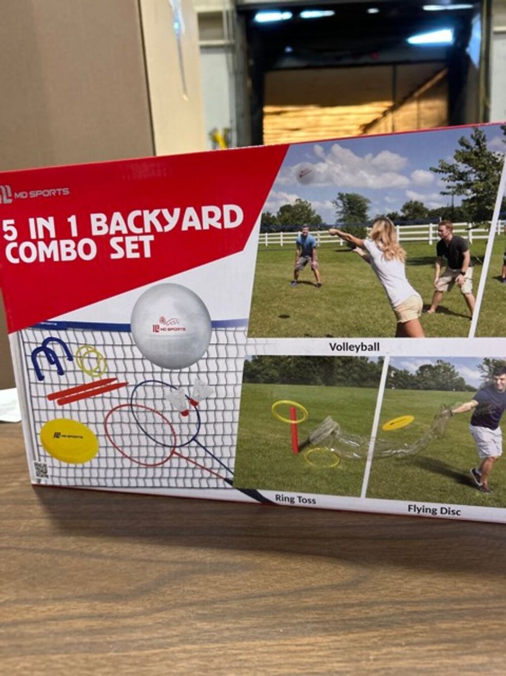 SPORTS 5-IN-1 BACKYARD COMBO SET NEW